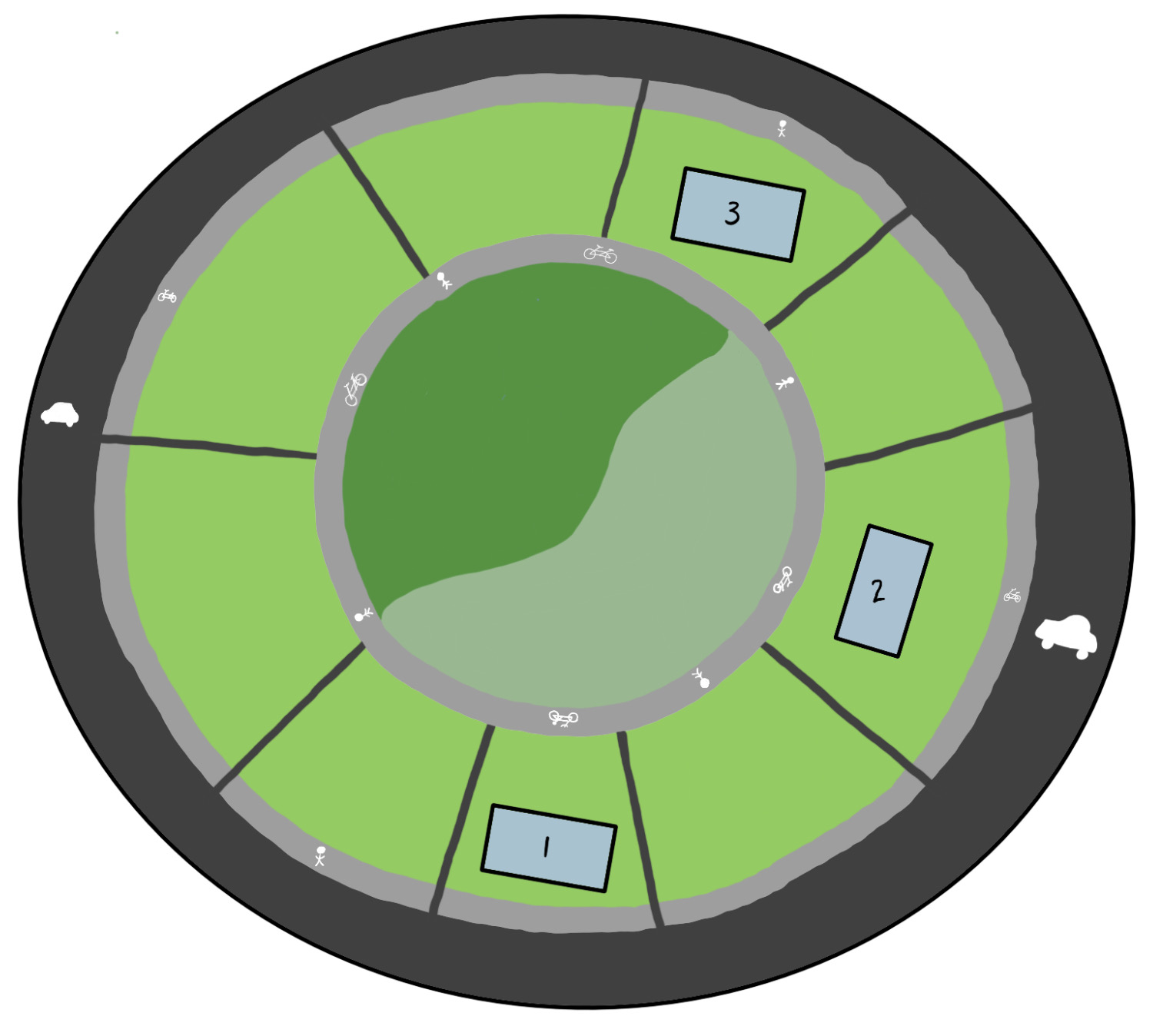 A bird's eye view of the proposed community